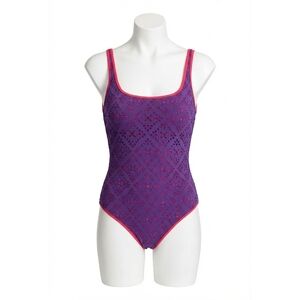NEW JOHNNY WAS frisell eyelet tank one piece in frisell eyelet purple-red